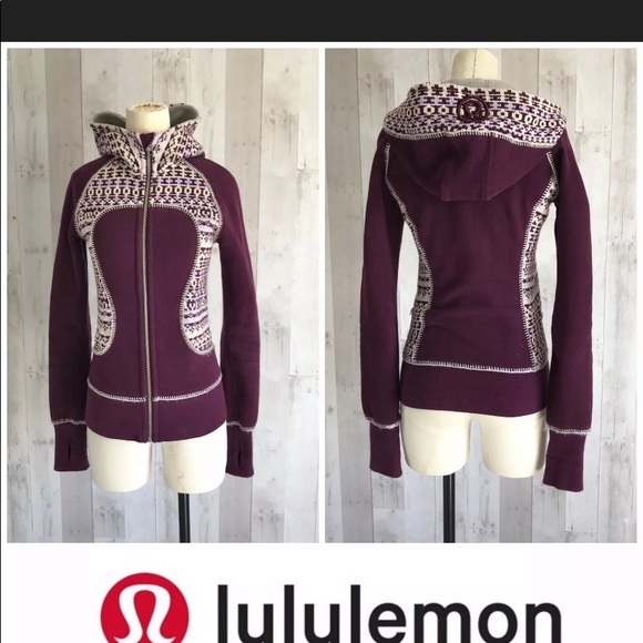 🍀Women’s Lululemon SE Fair Isle Scuba Hoodie🍀 - Picture 3 of 8